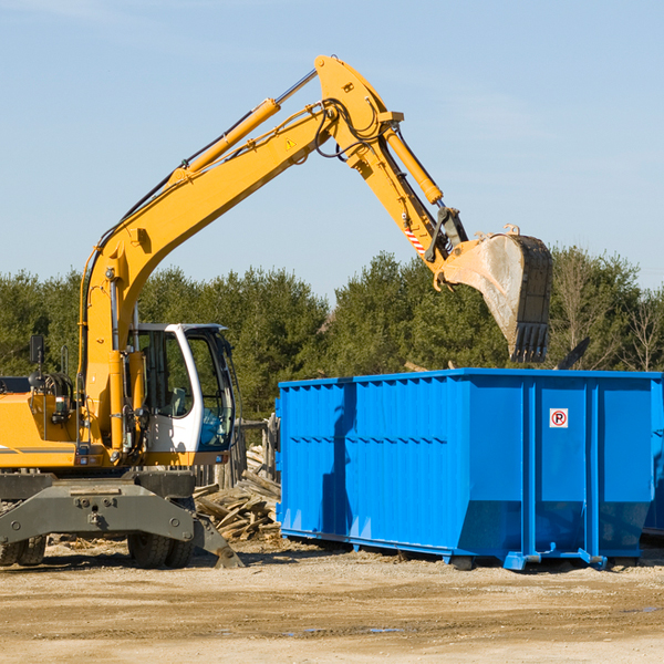 what size residential dumpster rentals are available in Dawson